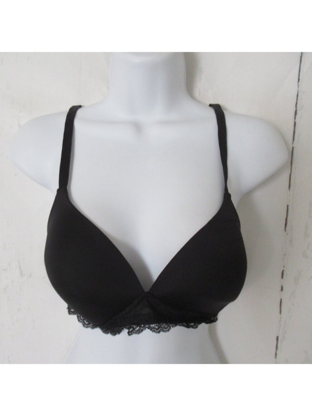 Gap Body Bra 34C Black Lace Favorite Convertible Wireless Wire Free Back Closure